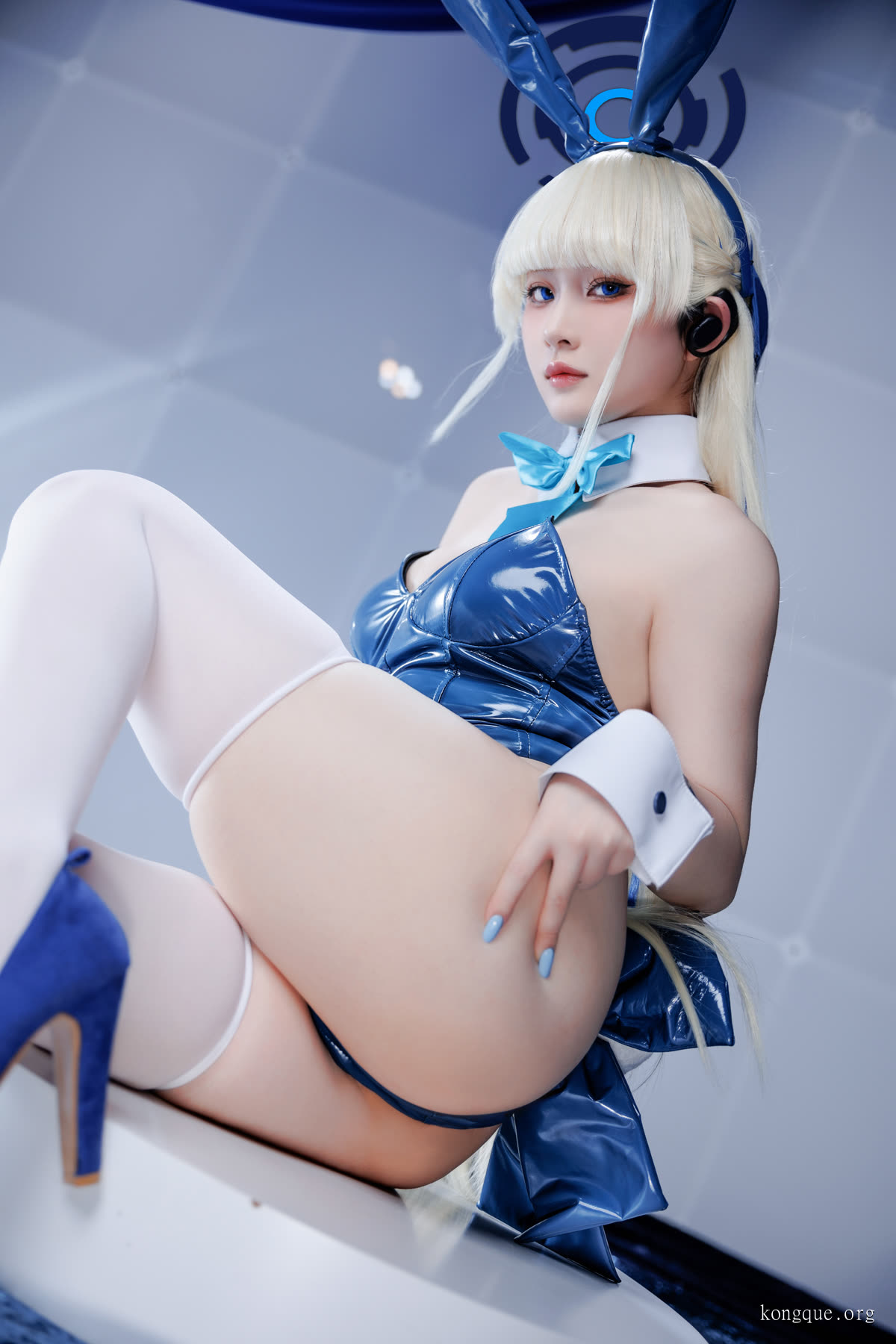 屿鱼_Toki_X_飛鳥馬トキ兔女郎_蓝色兔子__22